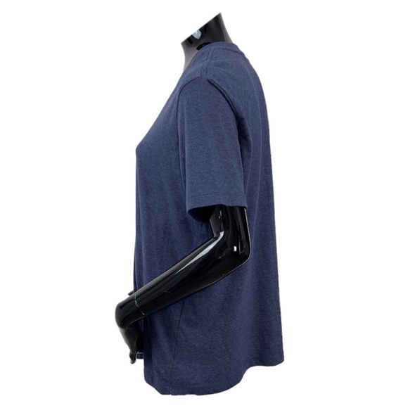 Brooks Brothers Red Fleece V Neck Tee T Shirt Heather Blue Womens Large - Picture 5 of 7